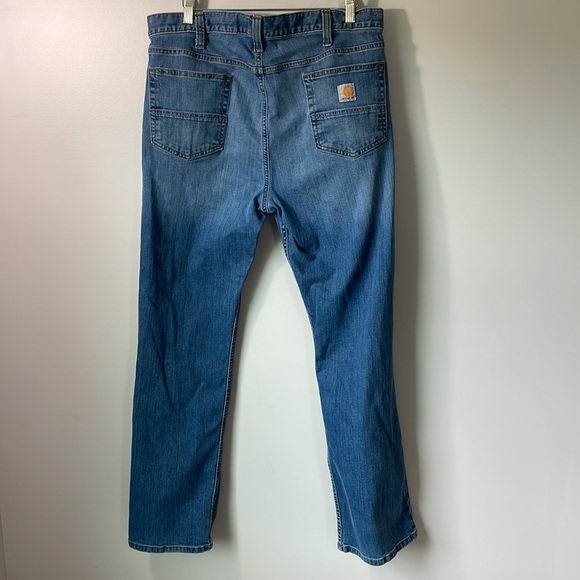 Carhartt relaxed fit straight jeans men’s size 38x32 blue - Picture 4 of 7